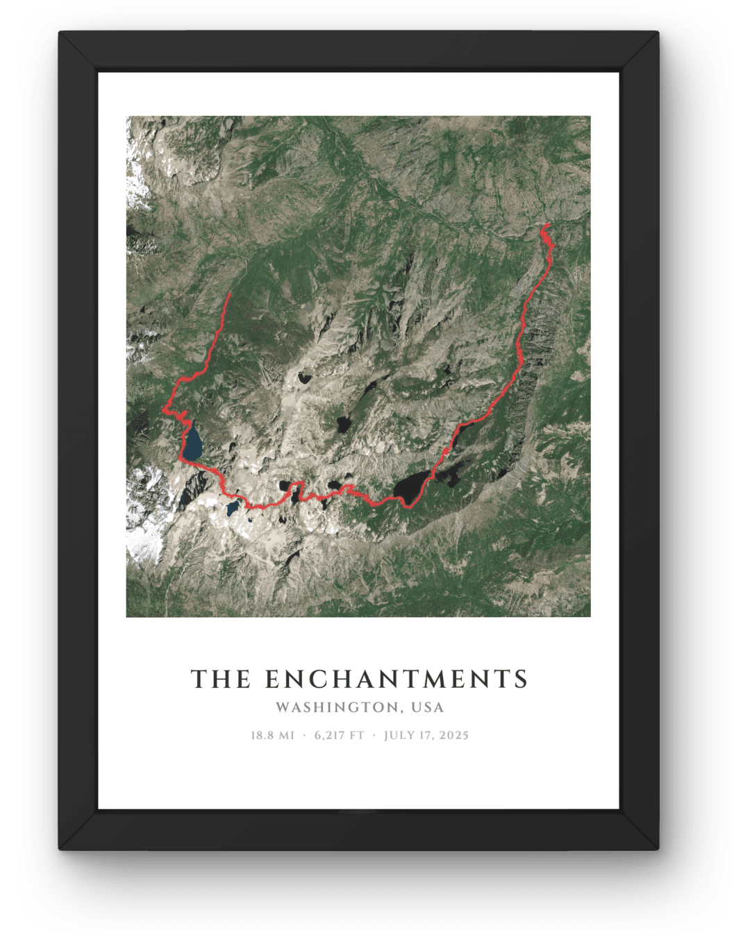 The Enchantments — Aerial style poster